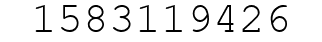 Number 1583119426.