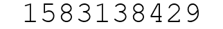 Number 1583138429.