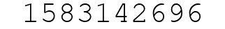 Number 1583142696.
