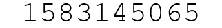 Number 1583145065.