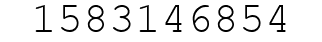 Number 1583146854.