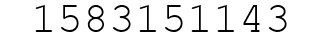Number 1583151143.