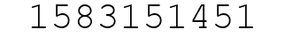Number 1583151451.