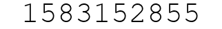 Number 1583152855.