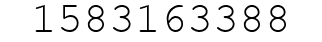 Number 1583163388.