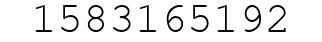 Number 1583165192.