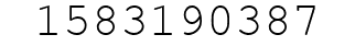 Number 1583190387.