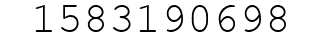 Number 1583190698.