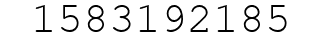 Number 1583192185.