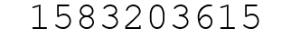 Number 1583203615.