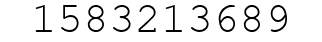 Number 1583213689.