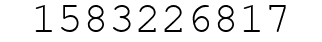 Number 1583226817.