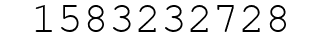 Number 1583232728.