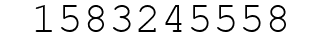 Number 1583245558.