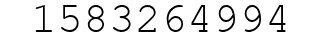 Number 1583264994.