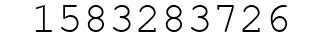 Number 1583283726.