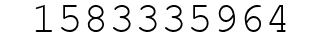 Number 1583335964.