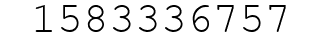 Number 1583336757.