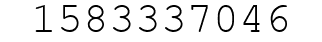 Number 1583337046.