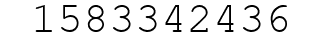 Number 1583342436.
