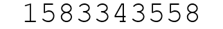Number 1583343558.