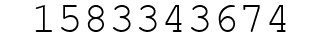 Number 1583343674.