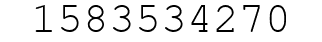 Number 1583534270.