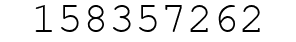 Number 158357262.