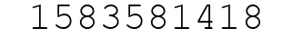 Number 1583581418.