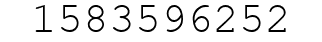 Number 1583596252.