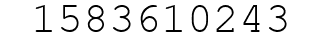 Number 1583610243.