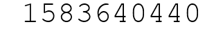 Number 1583640440.