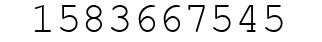 Number 1583667545.