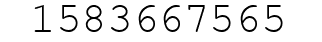 Number 1583667565.
