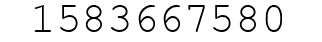 Number 1583667580.