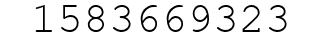 Number 1583669323.