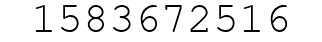 Number 1583672516.