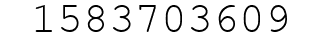 Number 1583703609.