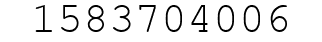 Number 1583704006.
