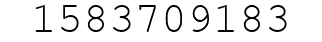 Number 1583709183.