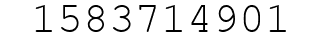 Number 1583714901.