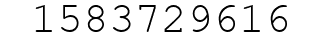 Number 1583729616.