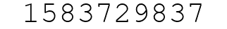 Number 1583729837.