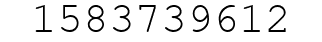 Number 1583739612.