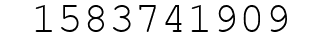 Number 1583741909.