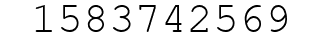 Number 1583742569.