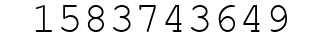 Number 1583743649.