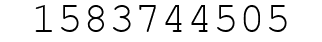 Number 1583744505.