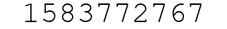 Number 1583772767.