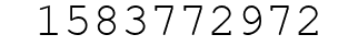 Number 1583772972.